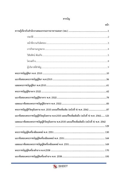 แนวข้อสอบ นักวิชาการอาหารและยาปฏิบัติการ (อย) 2566