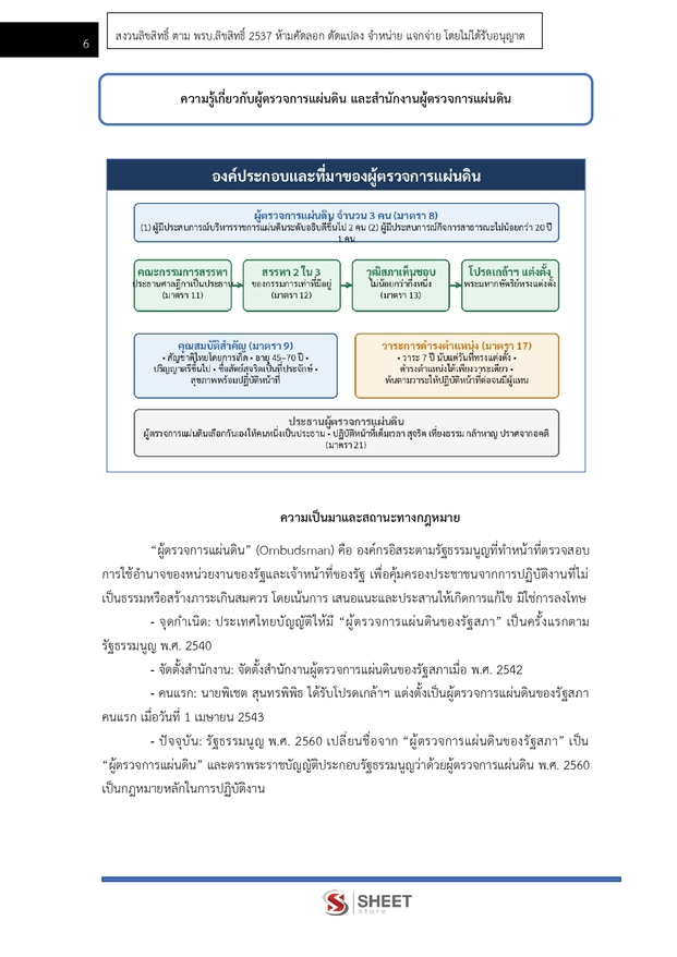 แนวข้อสอบ นักวิชาการปฏิบัติการ สำนักงานผู้ตรวจการแผ่นดิน สผผ 2569