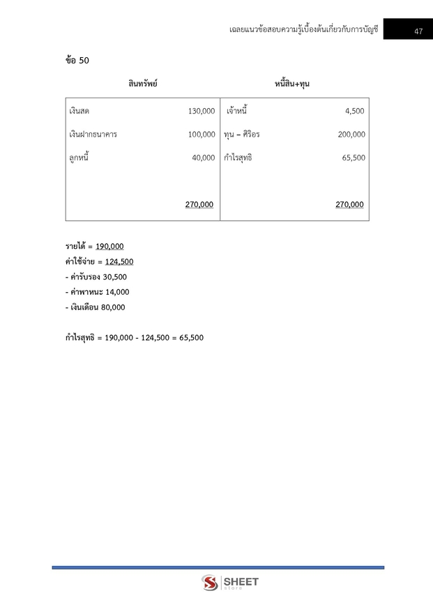 แนวข้อสอบ นักตรวจสอบภาษีปฏิบัติการ กรมสรรพากร 2569