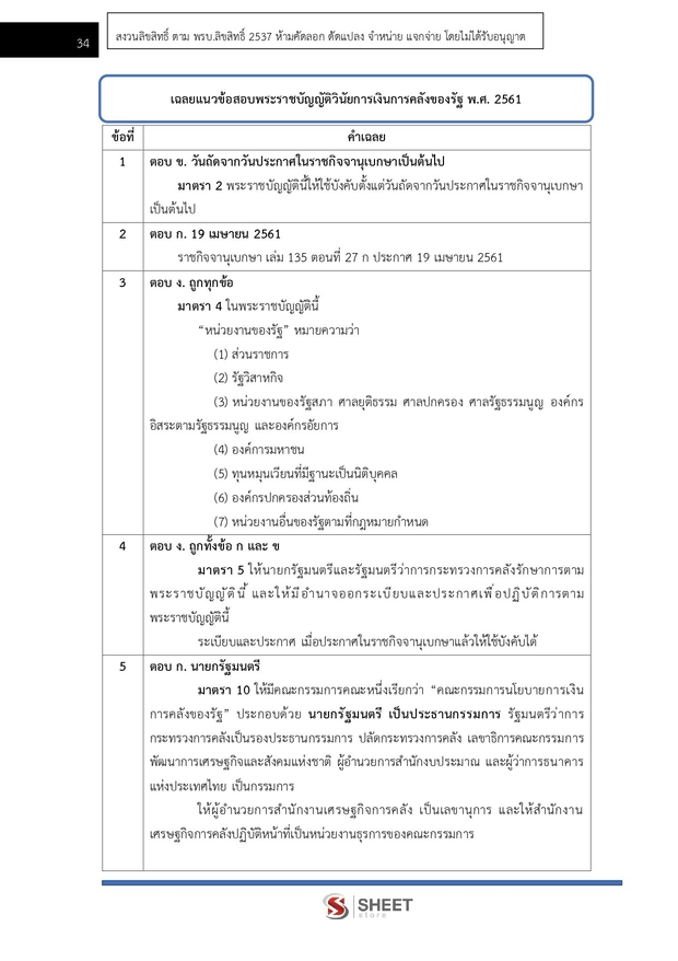 แนวข้อสอบ เจ้าพนักงานการเงินและบัญชีปฏิบัติงาน สำนักงานการวิจัย 69