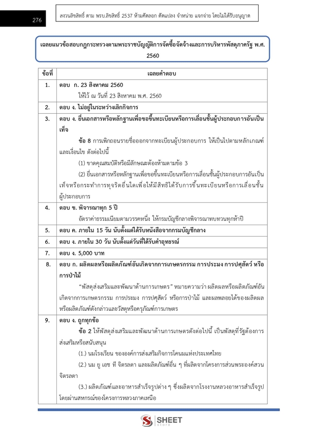 แนวข้อสอบ นักวิชาการพัสดุ ที่ดินแห่งชาติ (สดทช) 2569