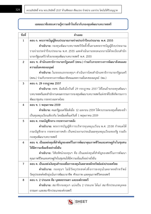 แนวข้อสอบ อาสาพัฒนา (อสพ) รุ่นที่ 78 กรมการพัฒนาชุมชน 2569
